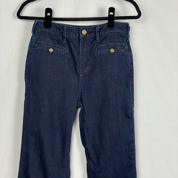 Pilcro The Superscript High Rise Cropped Flare Denim Jeans - Women’s 28S - Picture 4 of 8